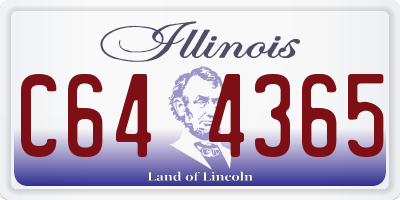 IL license plate C644365