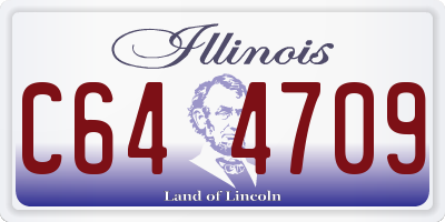 IL license plate C644709