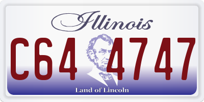 IL license plate C644747