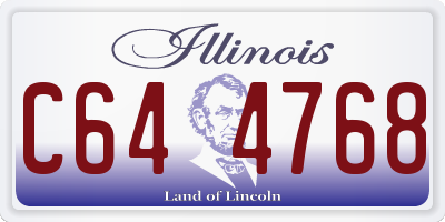 IL license plate C644768