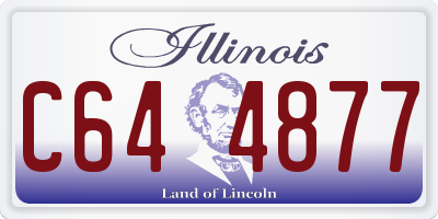 IL license plate C644877