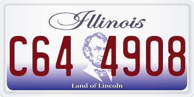 IL license plate C644908