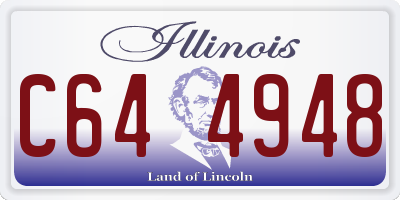 IL license plate C644948