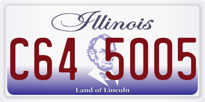 IL license plate C645005