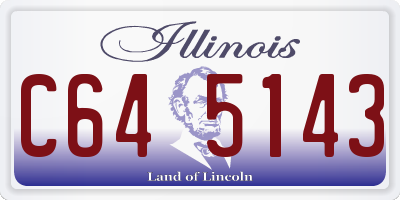 IL license plate C645143