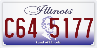 IL license plate C645177