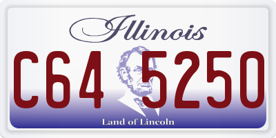 IL license plate C645250