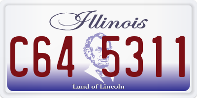 IL license plate C645311