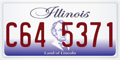 IL license plate C645371