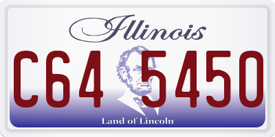 IL license plate C645450