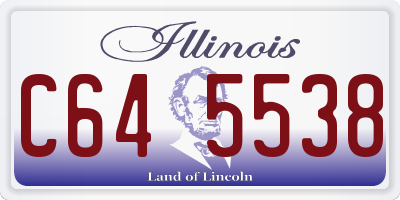 IL license plate C645538