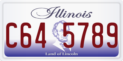 IL license plate C645789
