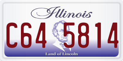 IL license plate C645814