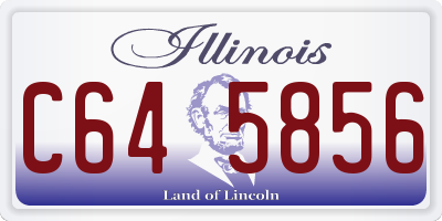 IL license plate C645856