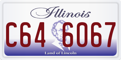 IL license plate C646067