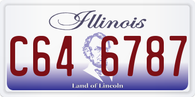 IL license plate C646787