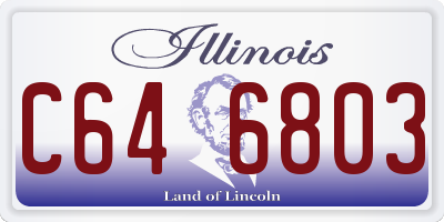IL license plate C646803