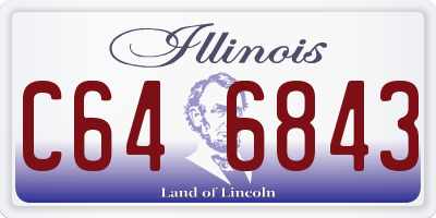 IL license plate C646843