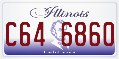 IL license plate C646860