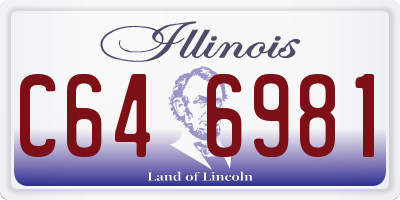 IL license plate C646981
