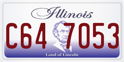 IL license plate C647053