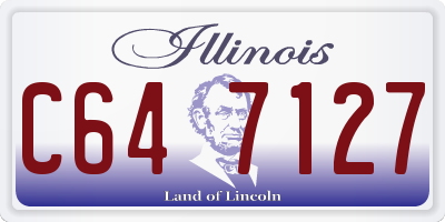 IL license plate C647127