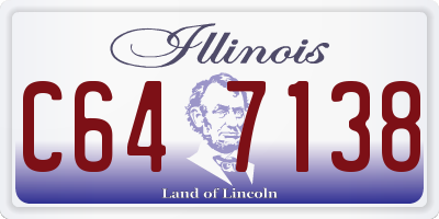 IL license plate C647138