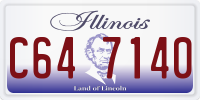 IL license plate C647140