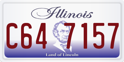IL license plate C647157