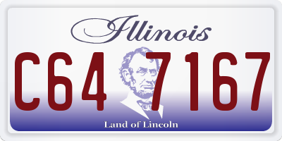 IL license plate C647167