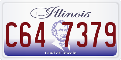 IL license plate C647379