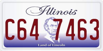 IL license plate C647463