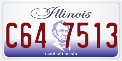 IL license plate C647513