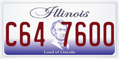 IL license plate C647600