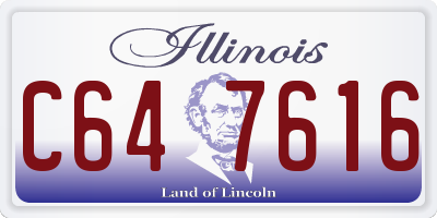 IL license plate C647616