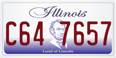 IL license plate C647657