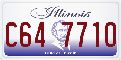 IL license plate C647710