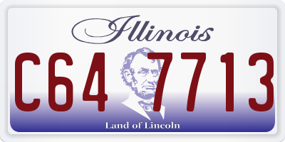 IL license plate C647713