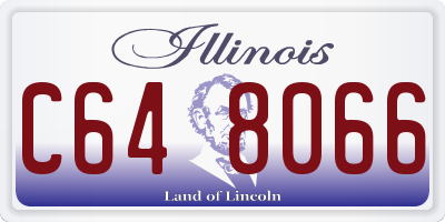 IL license plate C648066