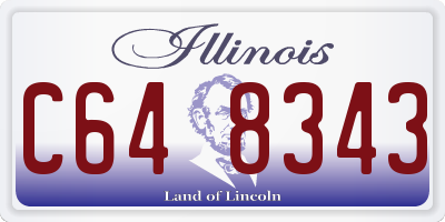 IL license plate C648343
