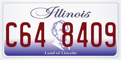 IL license plate C648409