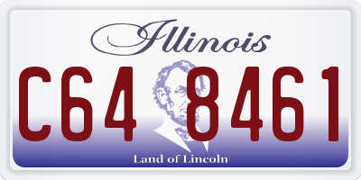 IL license plate C648461