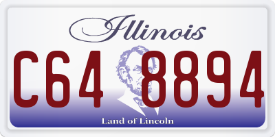 IL license plate C648894