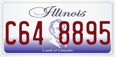 IL license plate C648895