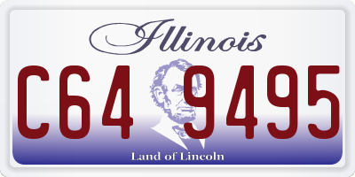 IL license plate C649495