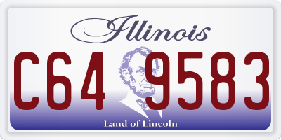IL license plate C649583