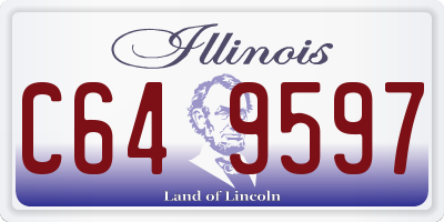 IL license plate C649597
