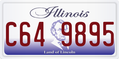 IL license plate C649895