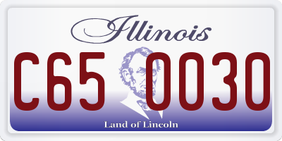 IL license plate C650030
