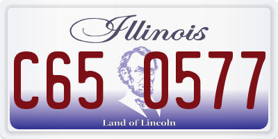 IL license plate C650577